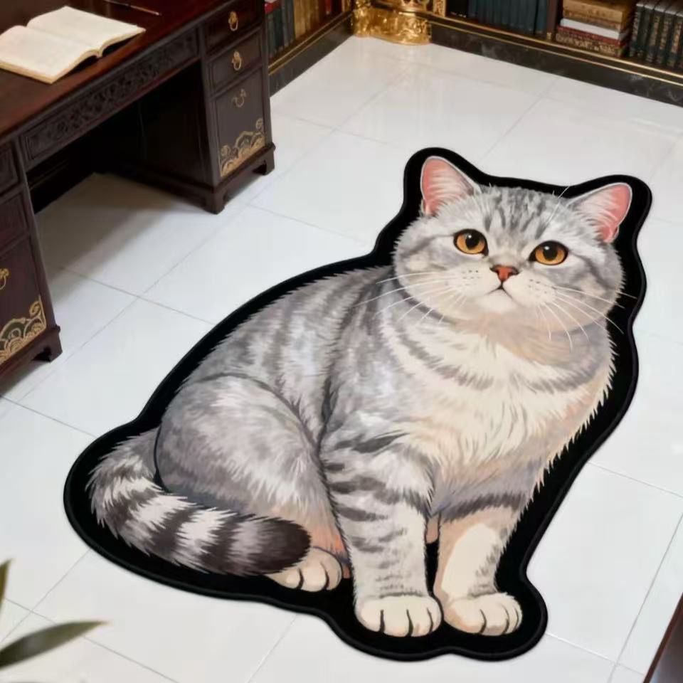 Custom Pet Shaped Rug – Turn Your Dog or Cat into a Cozy Floor Mat
