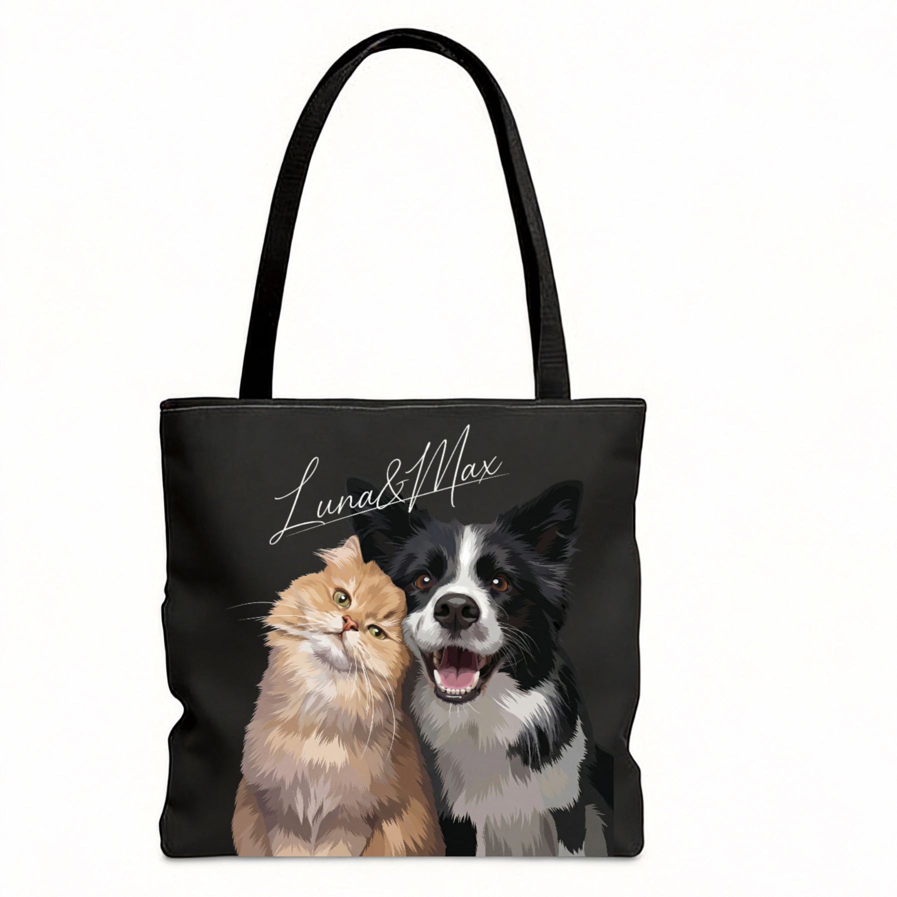 The "Proud Pet Mom" Essential: Custom Art Tote Bag - Unique Gift for Dog & Cat Lovers