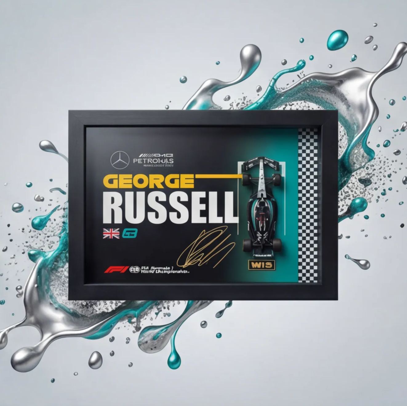 Mercedes-AMG F1 W15 3D Frame Wall Art - The Perfect Gift for Him