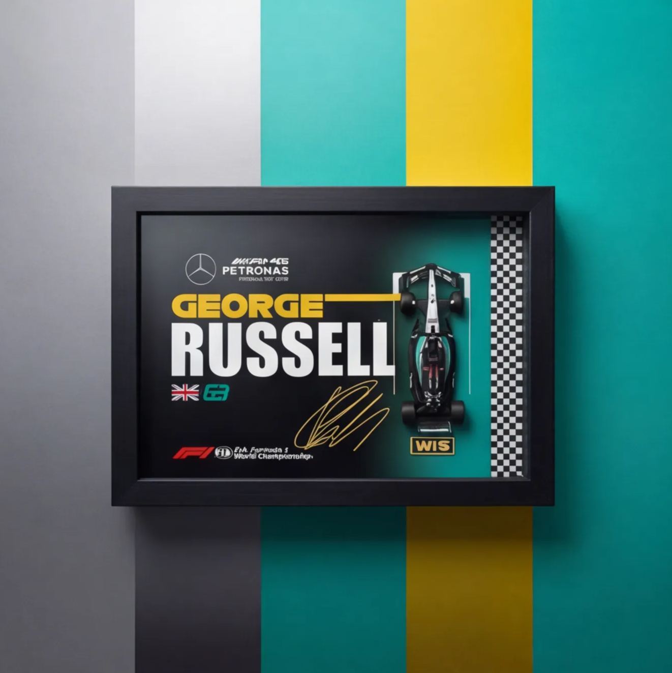 Mercedes-AMG F1 W15 3D Frame Wall Art - The Perfect Gift for Him