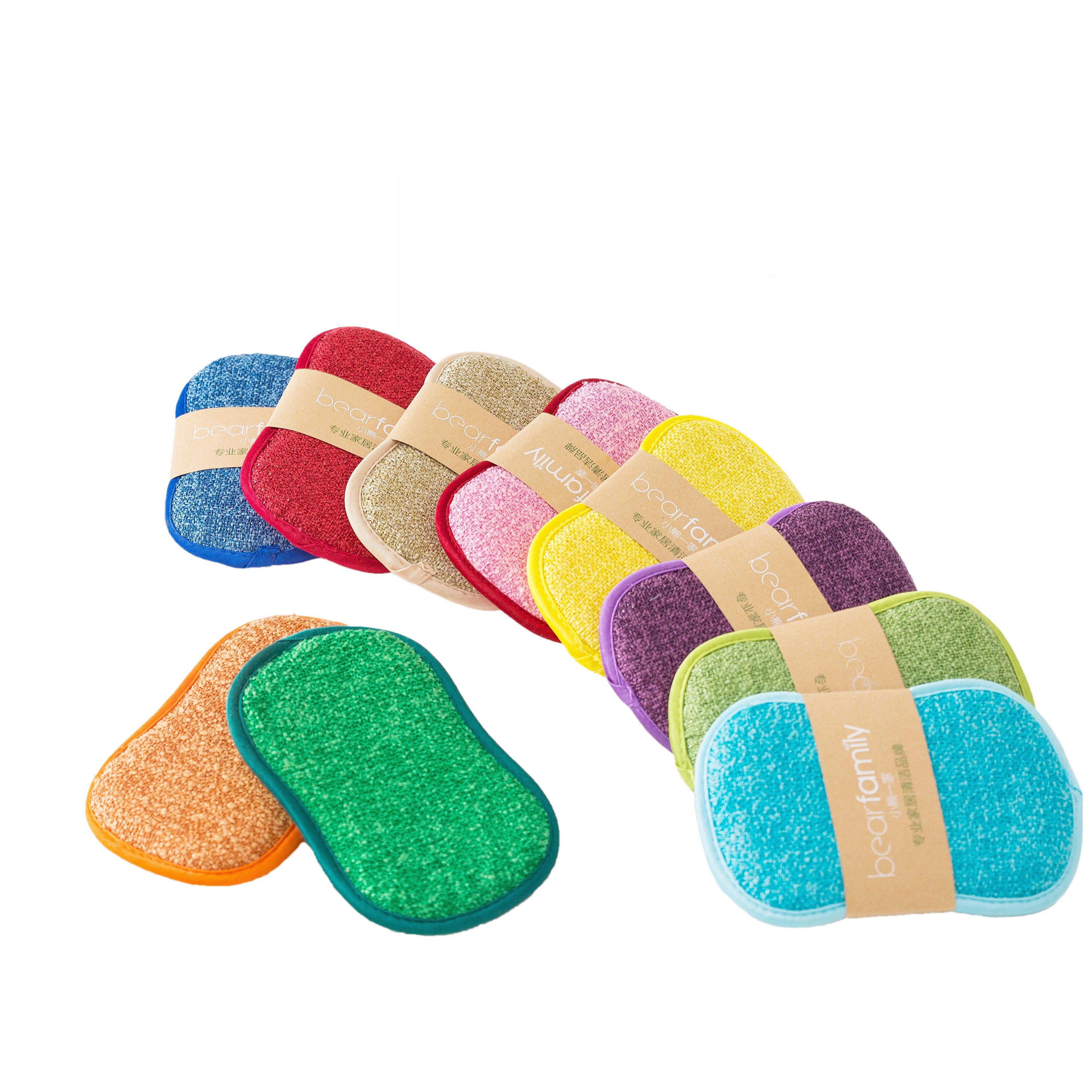 4pcs Anti-microbial cleaning sponge