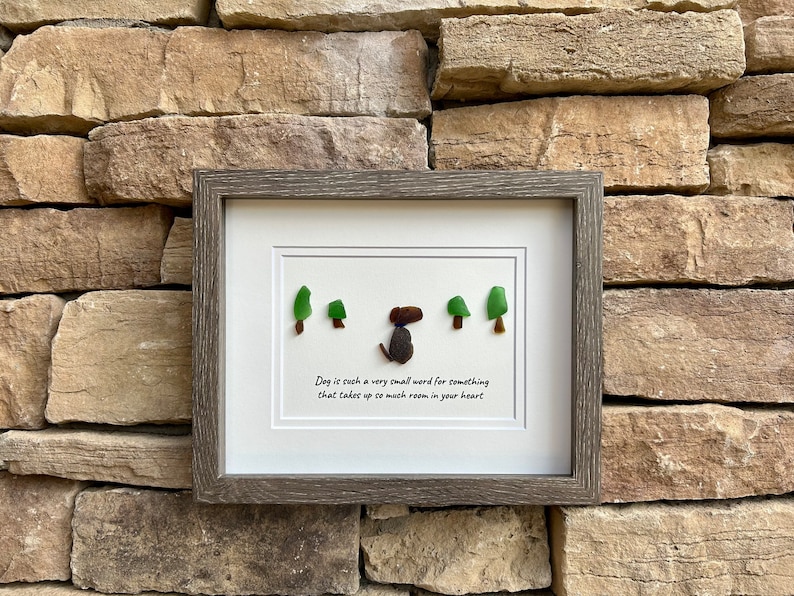 🥰Pet Lover Gift-Dog Sea Glass Art🐕