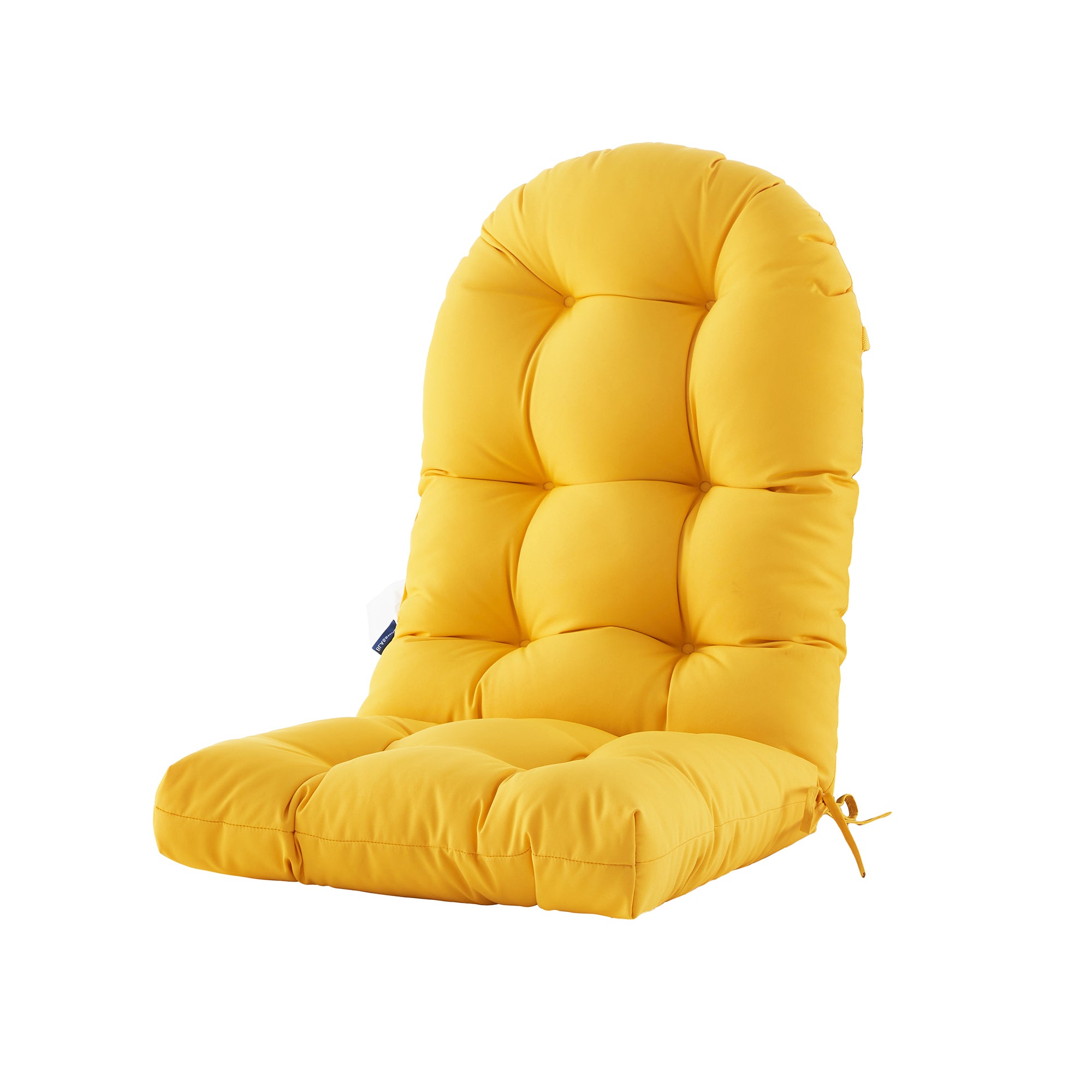 Outdoor High Back Chair Cushion, Thick Tufted Seat Pad with UV & Water-Resistant Fabric, 48" x 21" x 4"