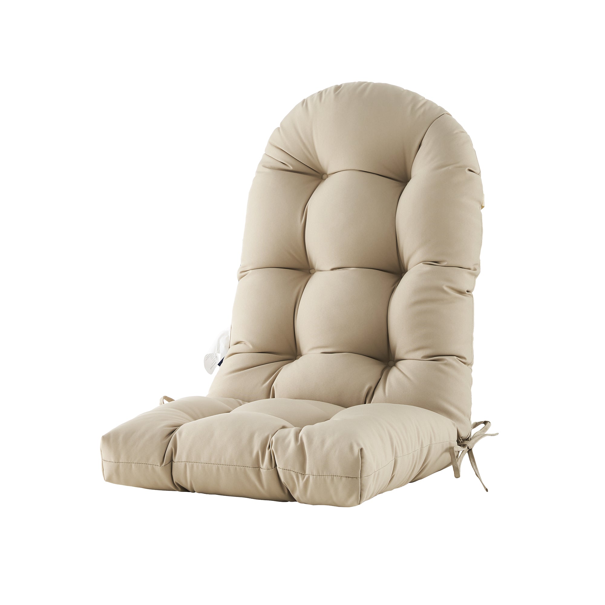 Outdoor High Back Chair Cushion, Thick Tufted Seat Pad with UV & Water-Resistant Fabric, 48" x 21" x 4"