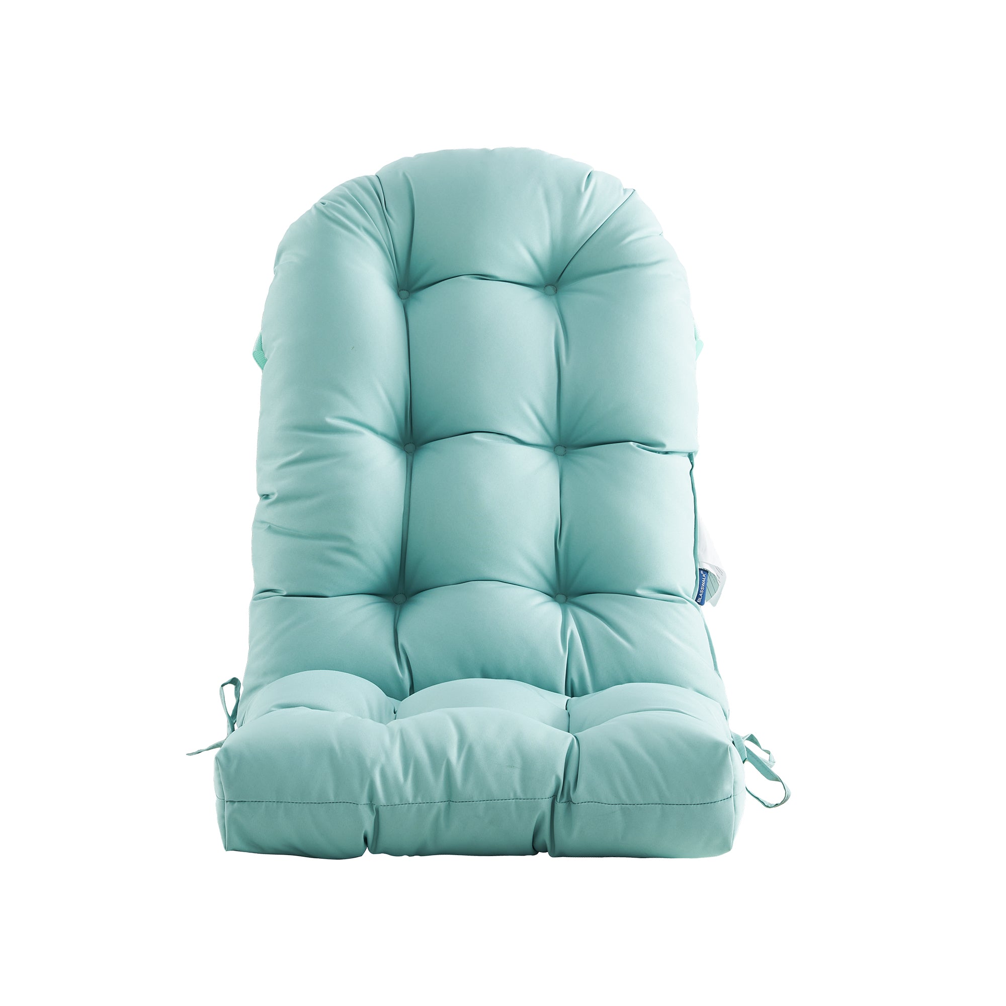 Outdoor High Back Chair Cushion, Thick Tufted Seat Pad with UV & Water-Resistant Fabric, 48" x 21" x 4"