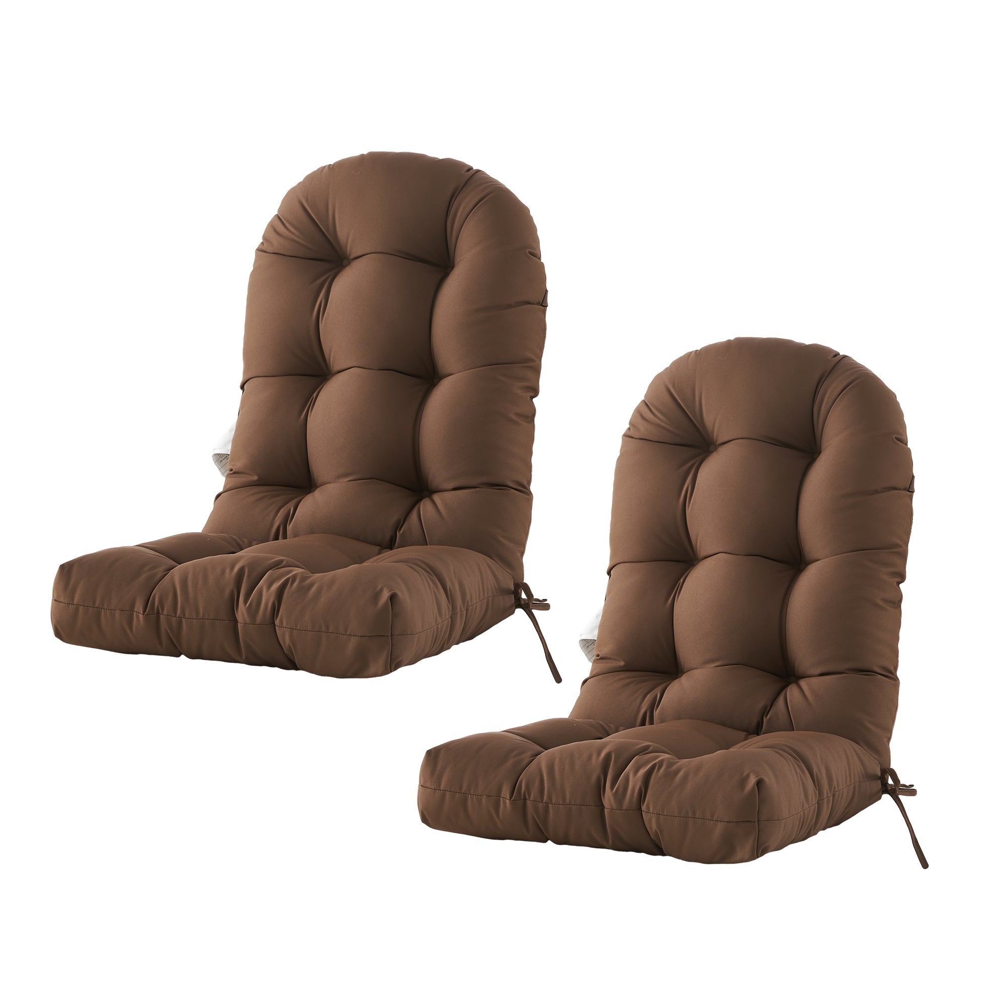 Outdoor High Back Chair Cushion, Thick Tufted Seat Pad with UV & Water-Resistant Fabric, 48" x 21" x 4"