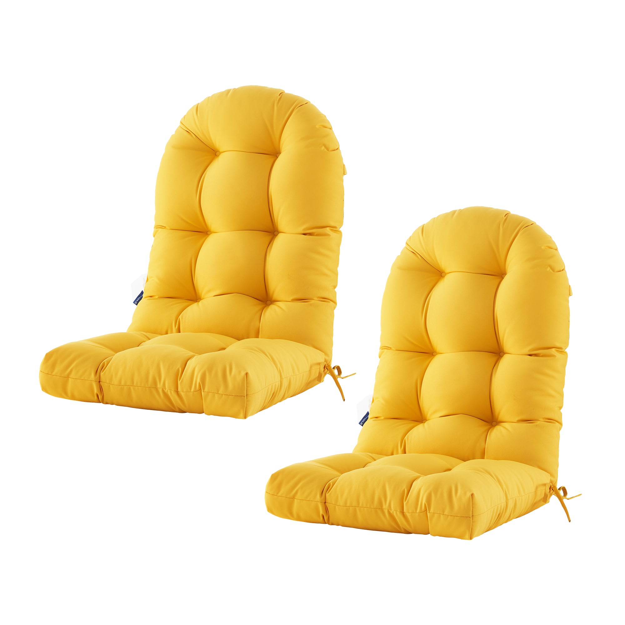 Outdoor High Back Chair Cushion, Thick Tufted Seat Pad with UV & Water-Resistant Fabric, 48" x 21" x 4"