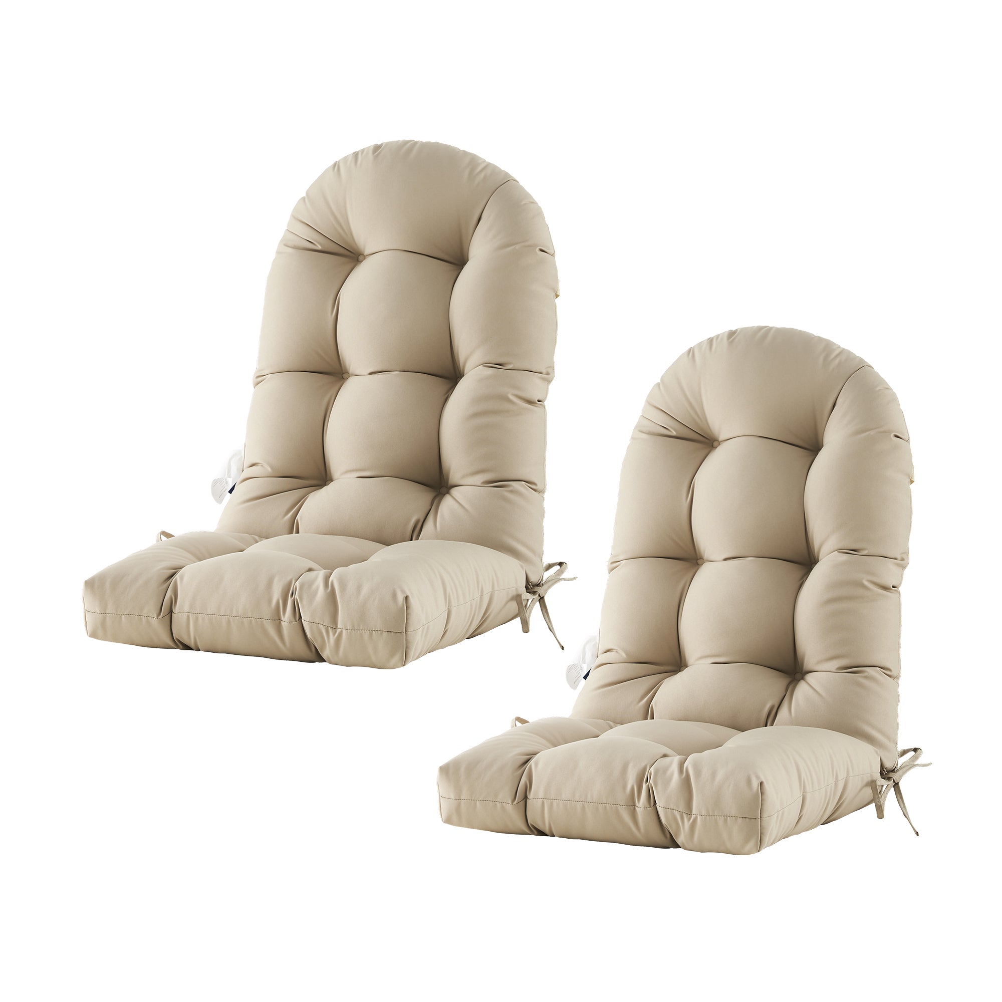 Outdoor High Back Chair Cushion, Thick Tufted Seat Pad with UV & Water-Resistant Fabric, 48" x 21" x 4"