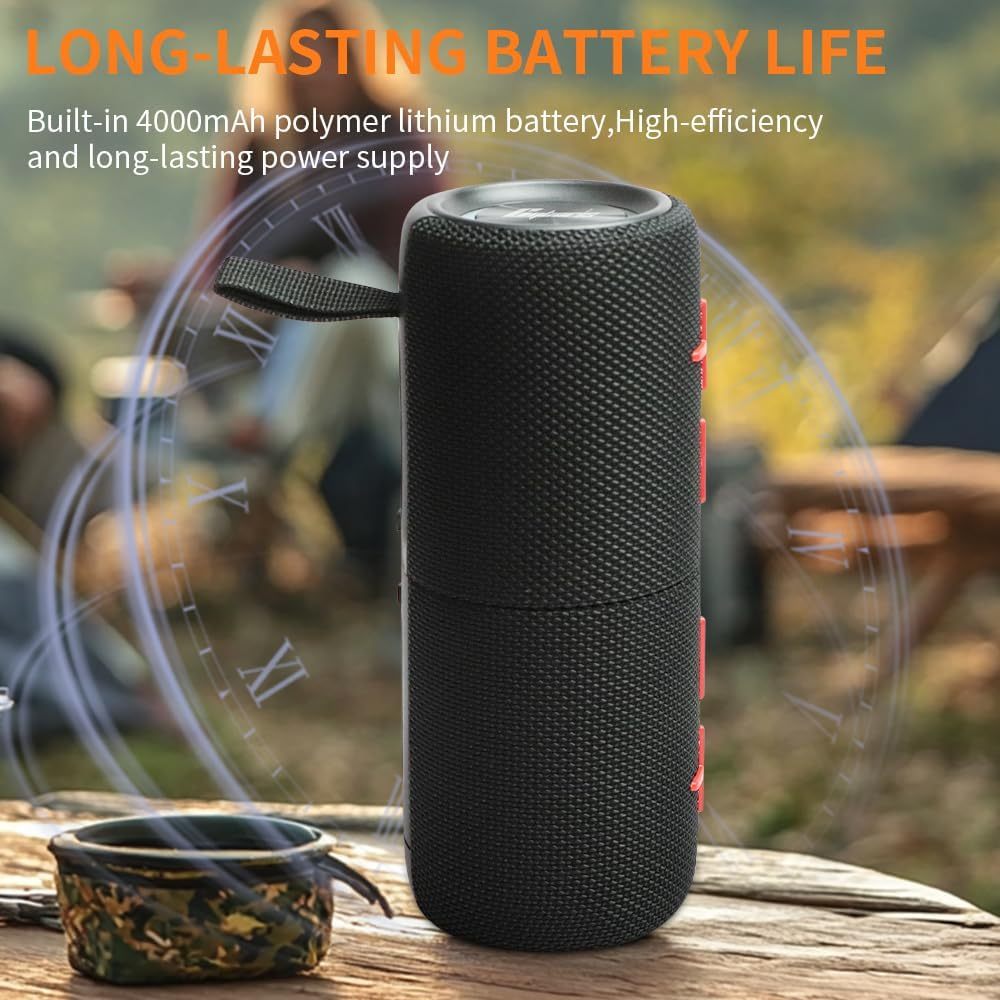 2 in 1 Magnetic Dual Splittable Bluetooth Speaker, IPX6 Waterproof Split Portable Wireless Speaker with 20W Loud Stereo Sound, Bluetooth V5.3, 24H Playtime, Multiple pairing for Home,Outdoor or Travel