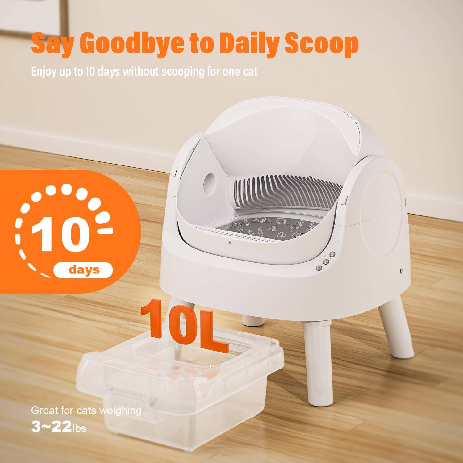 Automatic Self Cleaning Cat Litter Box