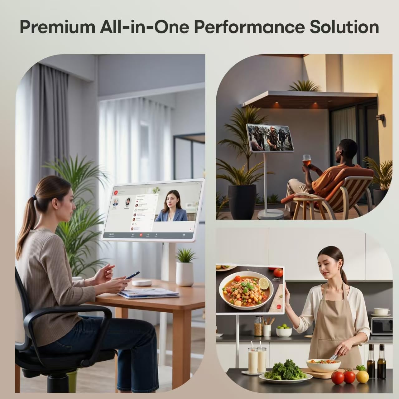 🎉Last Day 80% Off⏰️Smart Portable TV With Touchscreen Monitor, 2k Rotatable Screen