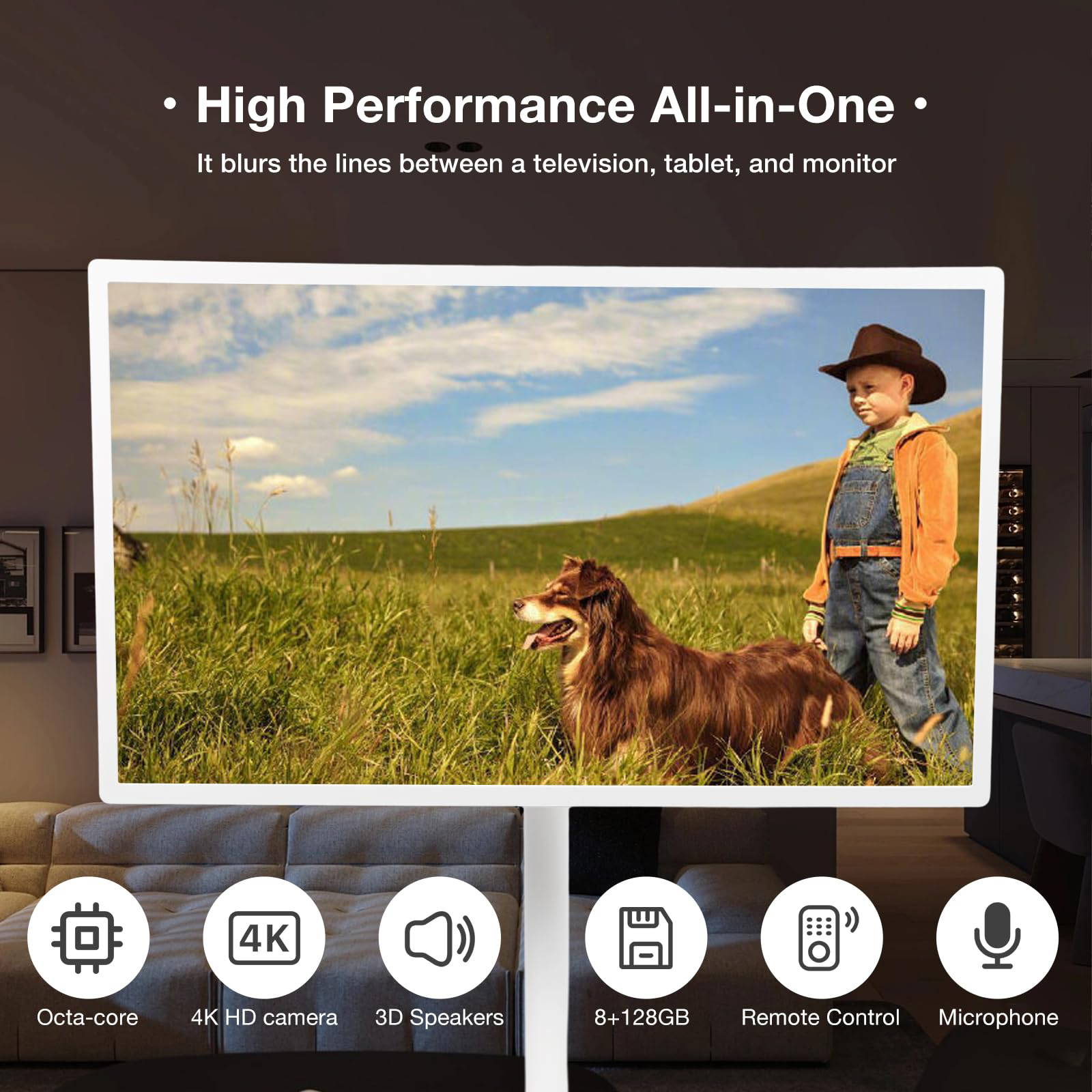 🎉Last Day 80% Off⏰️Smart Portable TV With Touchscreen Monitor, 2k Rotatable Screen