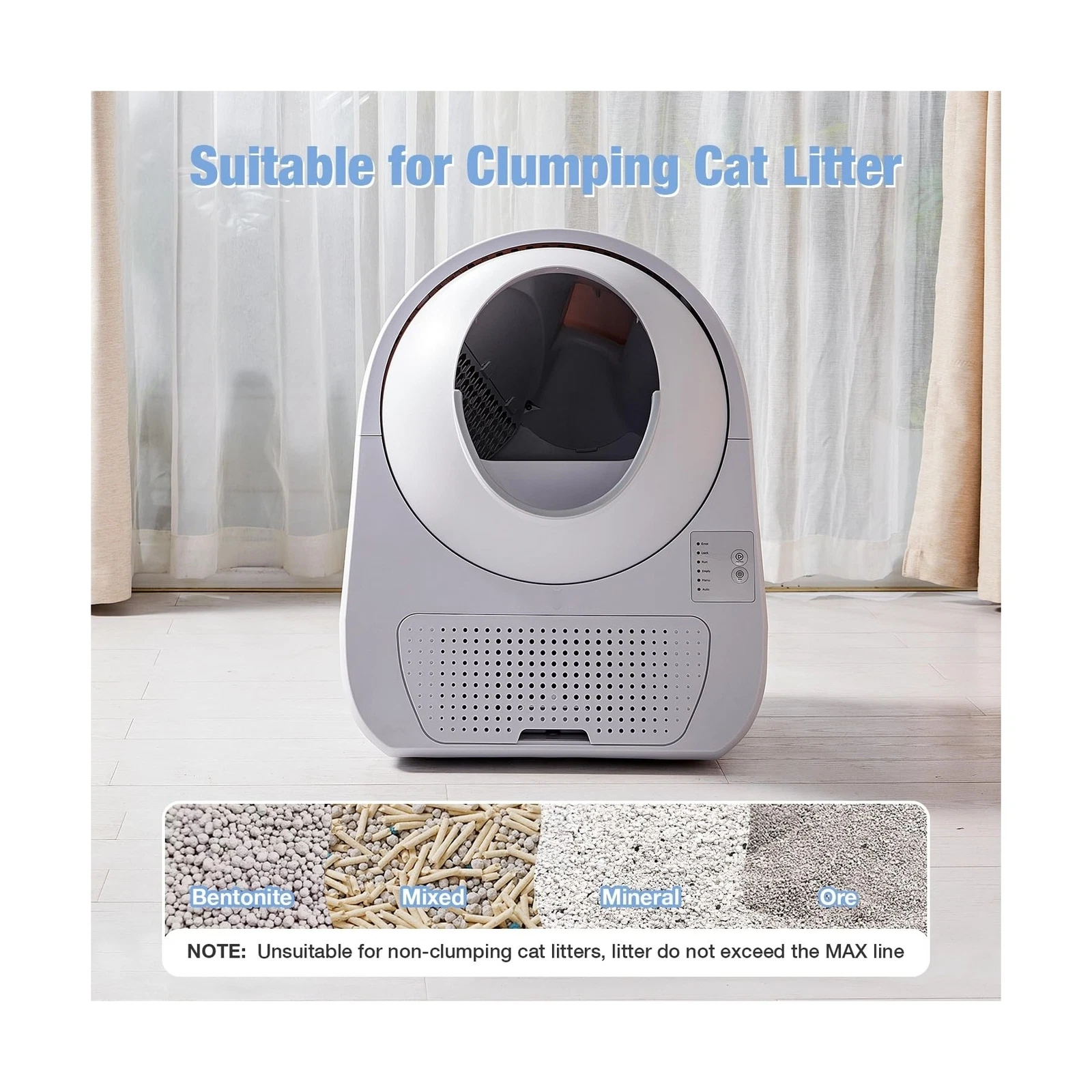 🎉New Year Sale 80% Off🐾Automatic Litter Box with Cat's Health Monitor