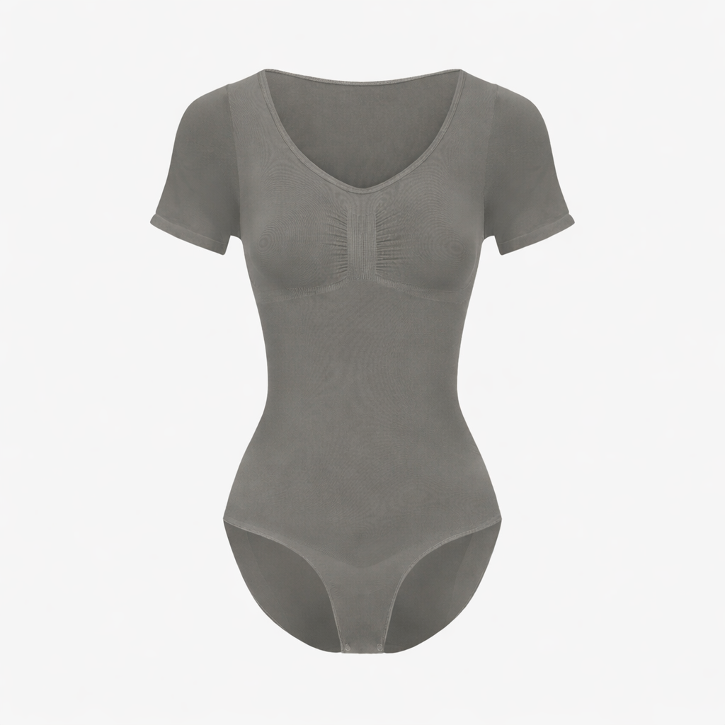 T-shirt bodysuit sculpting shapewear with briefs