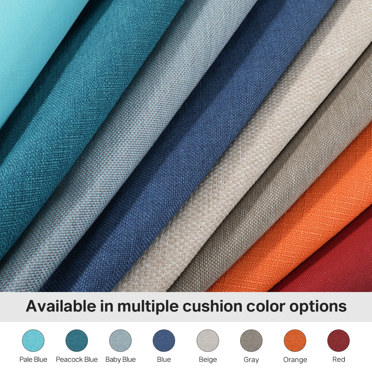 Weather-Resistant Outdoor Patio Chair Cushion Set, UV & Fade Resistant Polyester Seat and Back Cushions, Soft Support for Indoor & Outdoor Furniture
