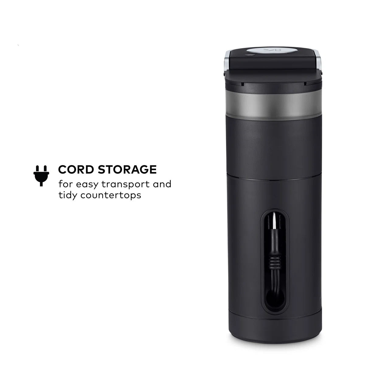 Single Serve Coffee Pod Maker, Compact Coffee Machine, Fast Brewing, One Cup Reservoir, Space-Saving Design, Easy One-Touch Operation