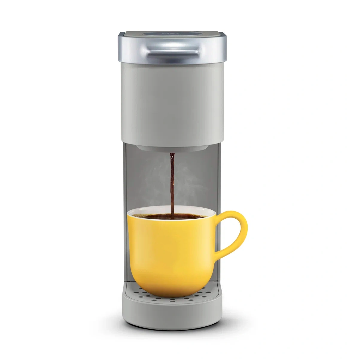 Single Serve Coffee Pod Maker, Compact Coffee Machine, Fast Brewing, One Cup Reservoir, Space-Saving Design, Easy One-Touch Operation