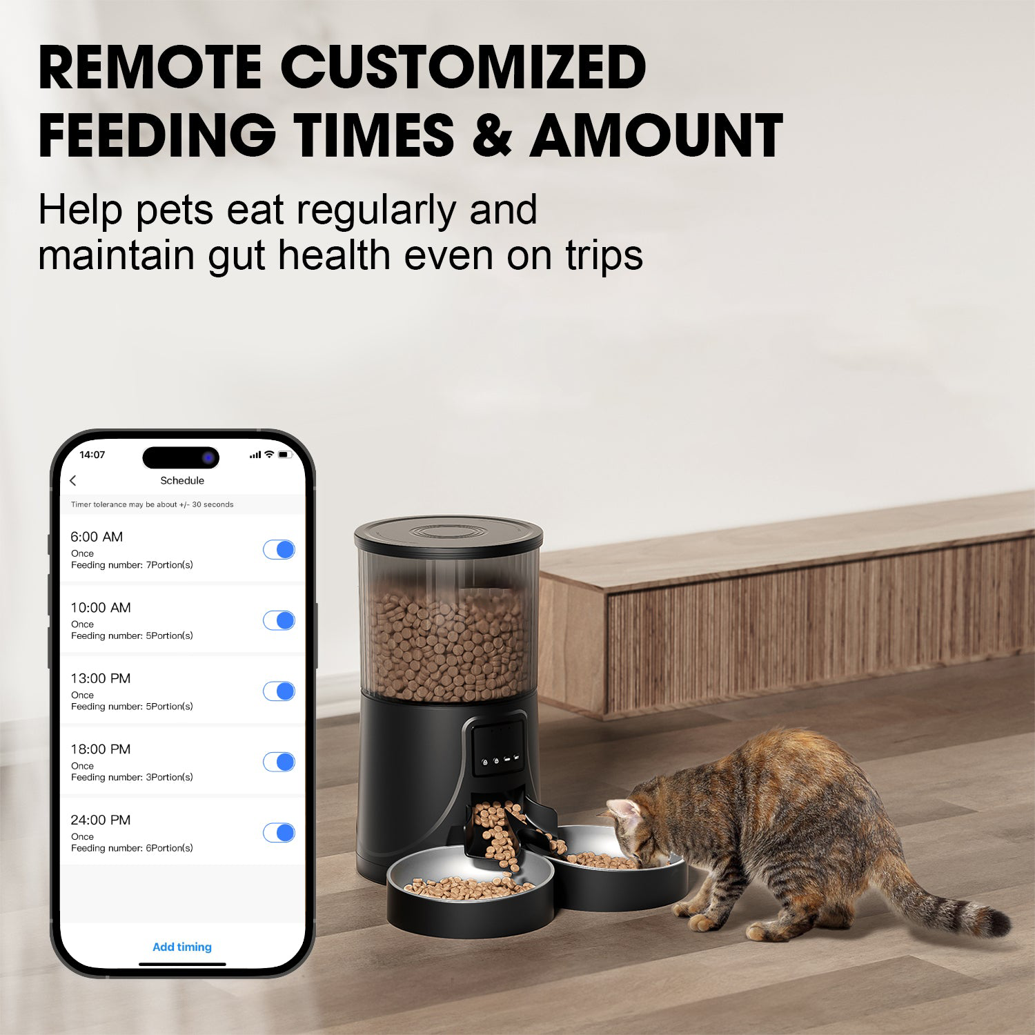 Smart Automatic Pet Feeder – WiFi & Camera Variants