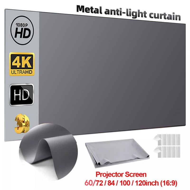 Anti-light Compatible 4K Screen (16:9)🎥✨