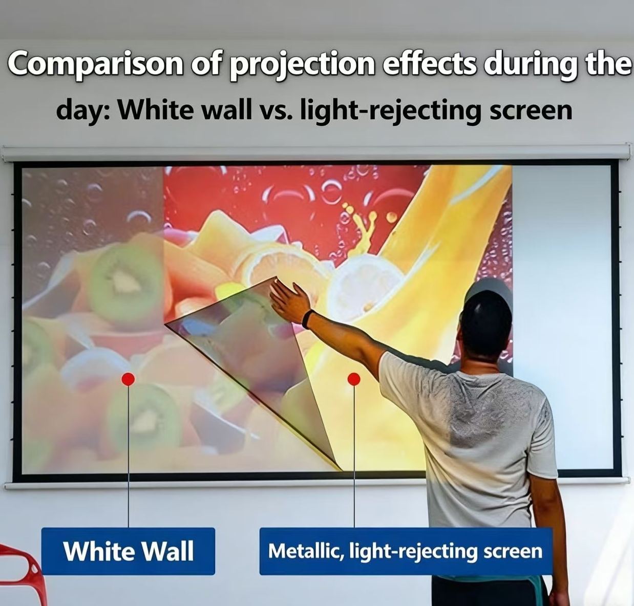 Anti-light Compatible 4K Screen (16:9)🎥✨