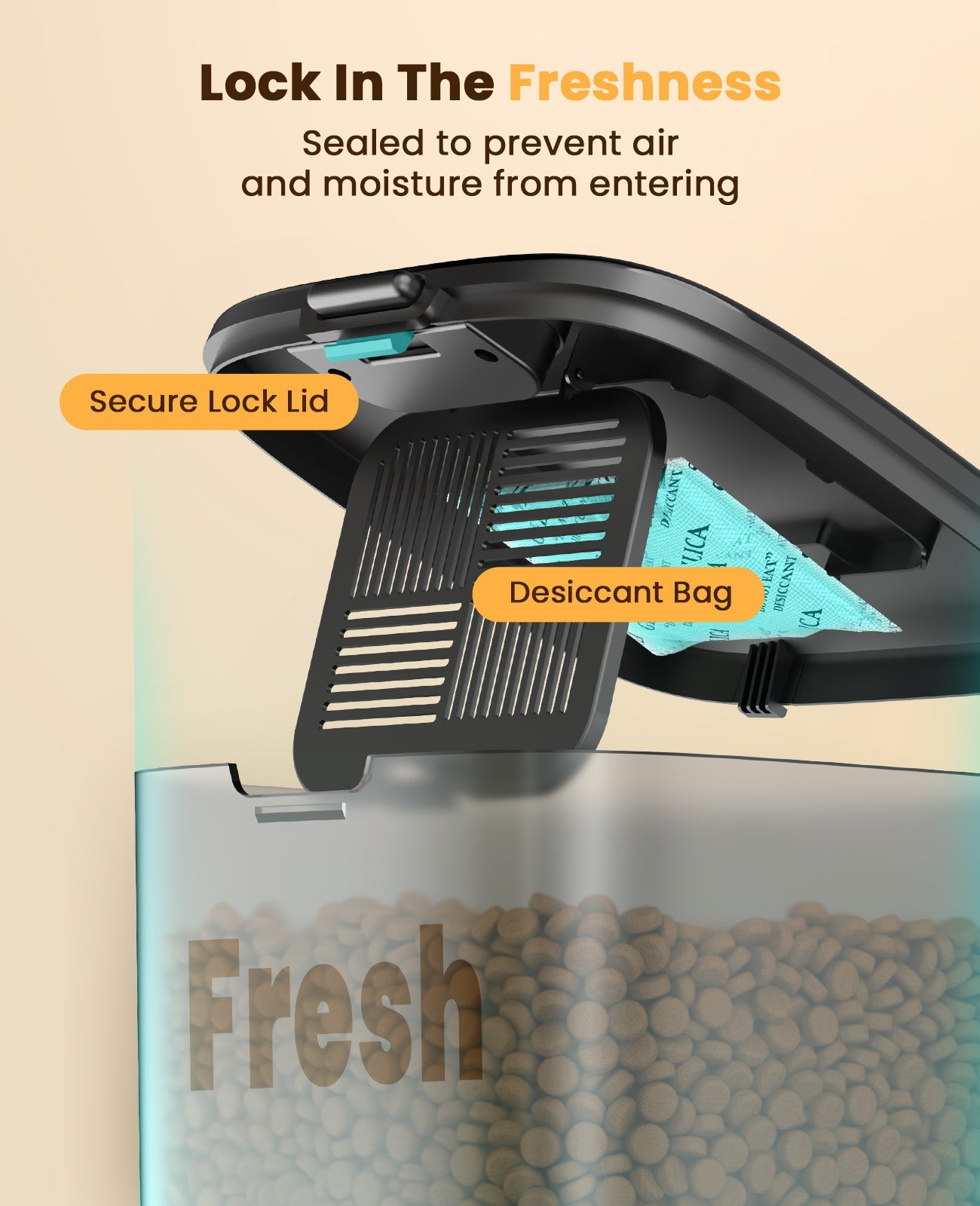 Oneisall 3.5L Automatic Cat Feeder with APP Control & 2.4G Wi-Fi