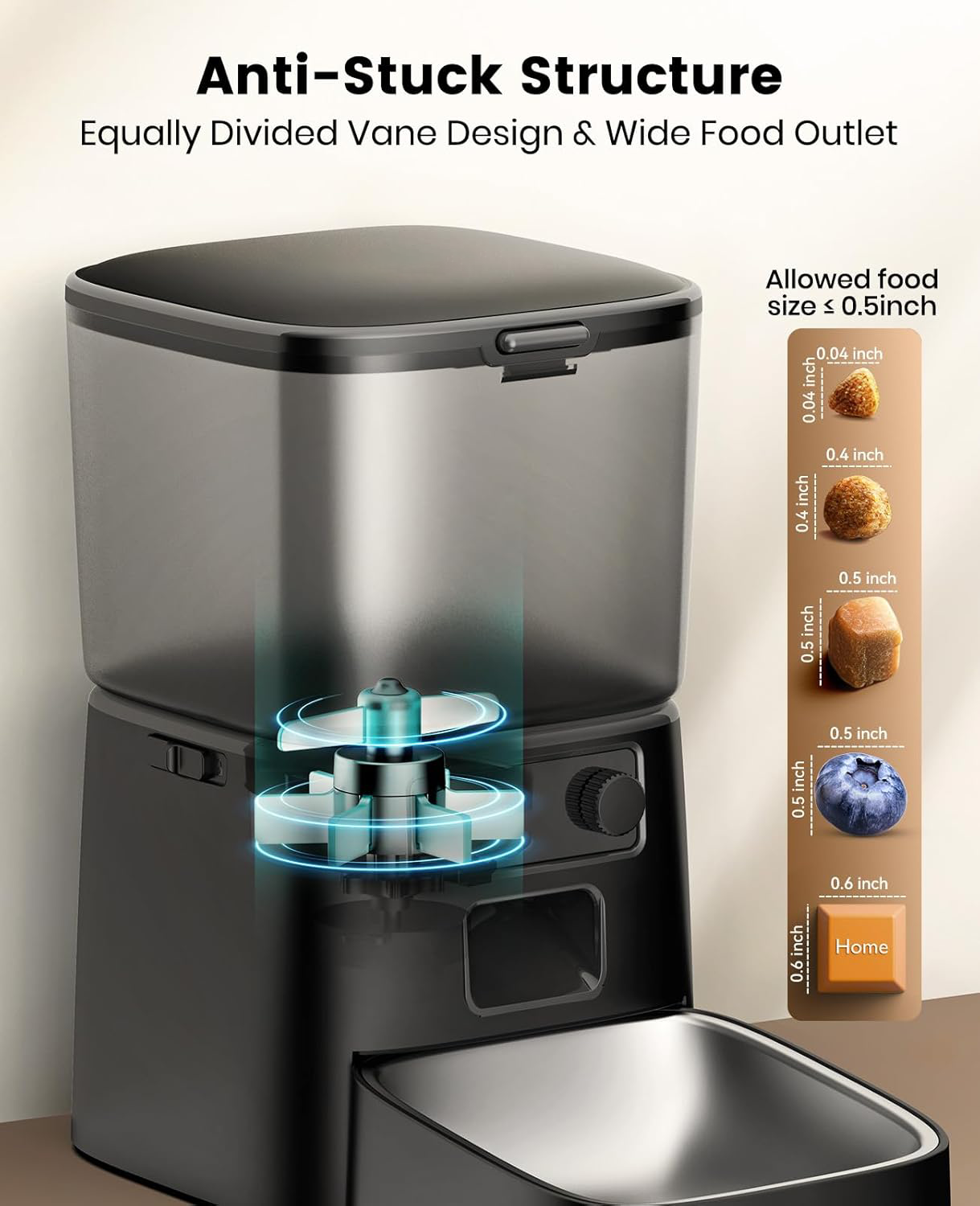 3.5L Automatic Cat Feeder with APP Control & 2.4G Wi-Fi