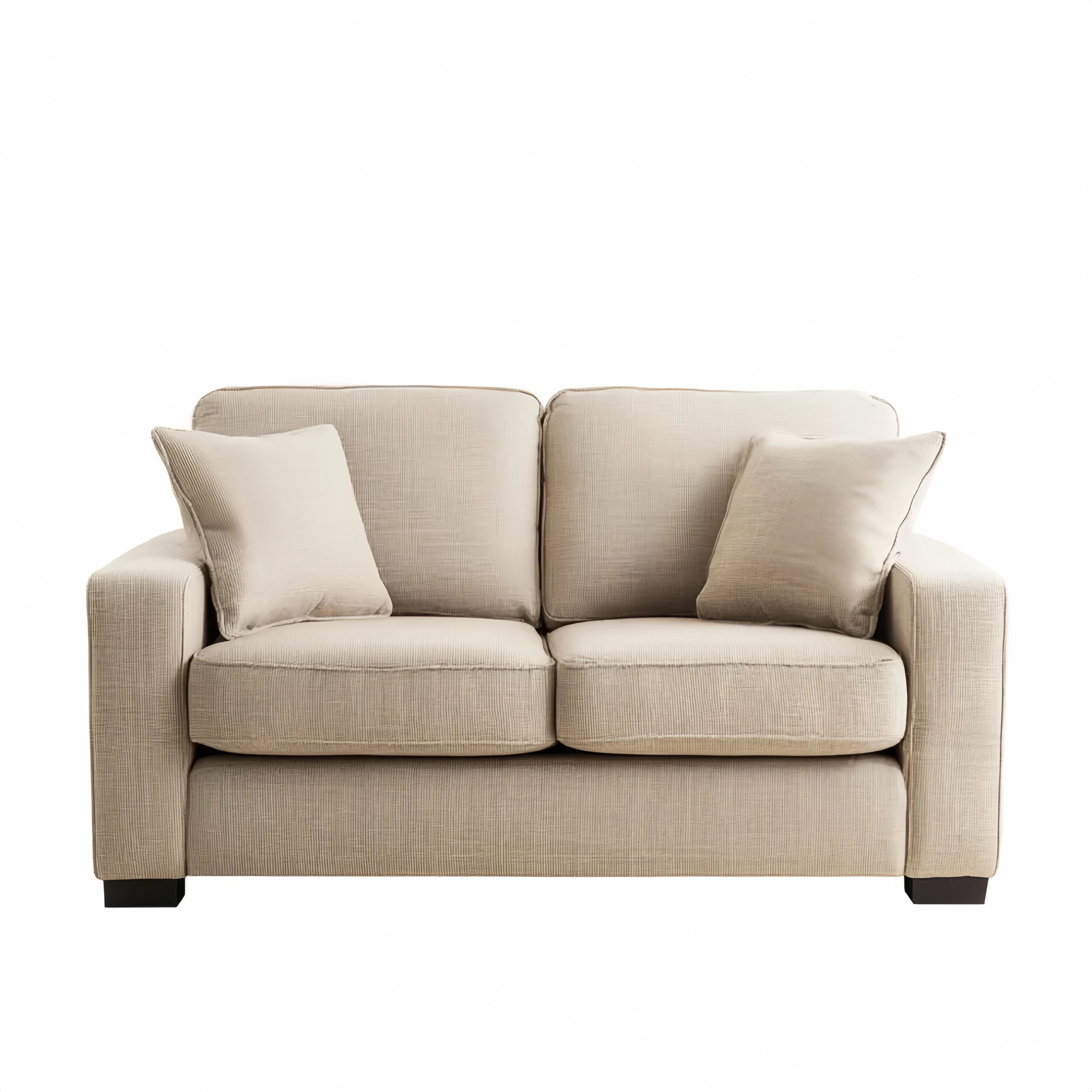 Divano due posti 150x85x80 cm - Beige - Design moderno