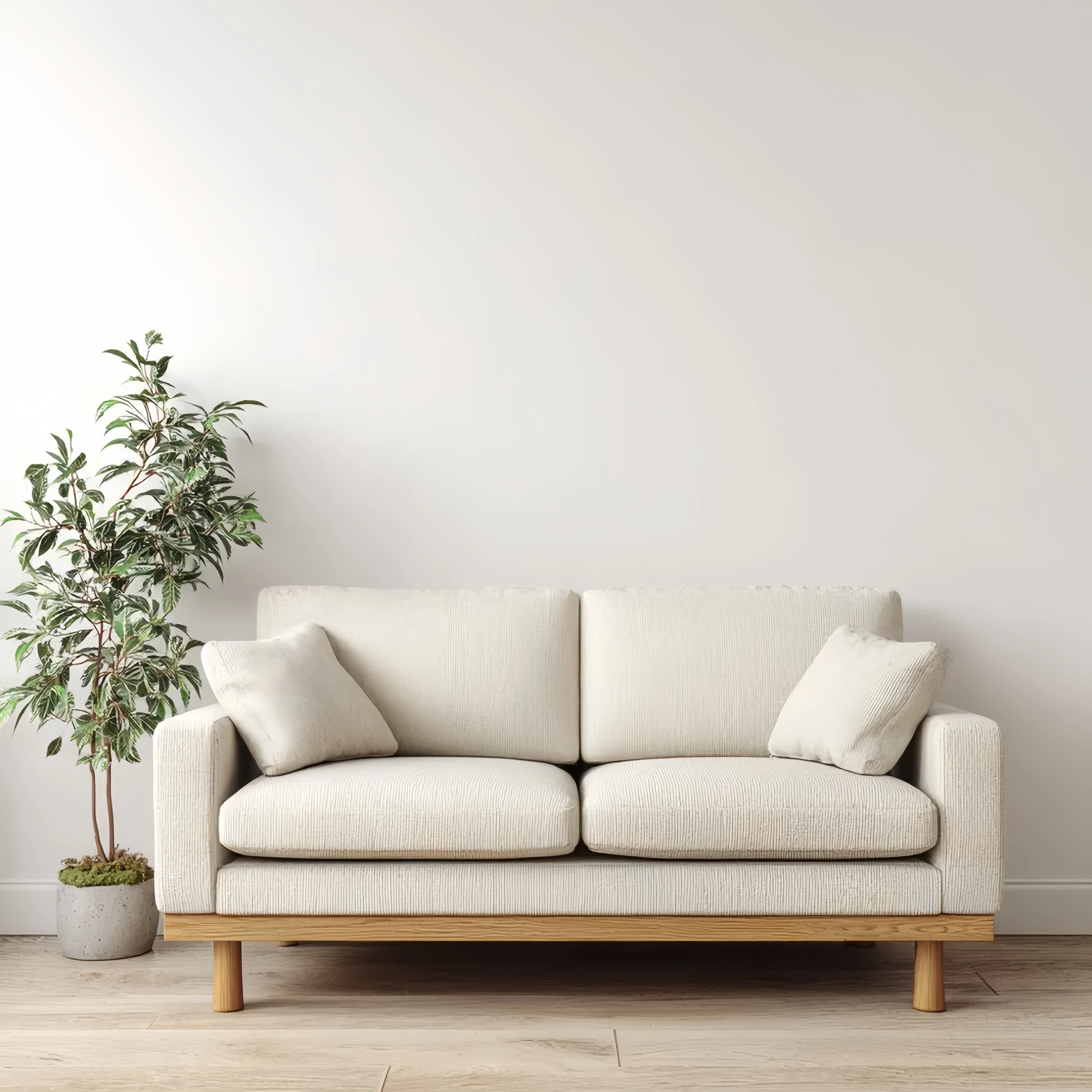 Divano due posti 150x90x85 cm - Beige - Design Moderno