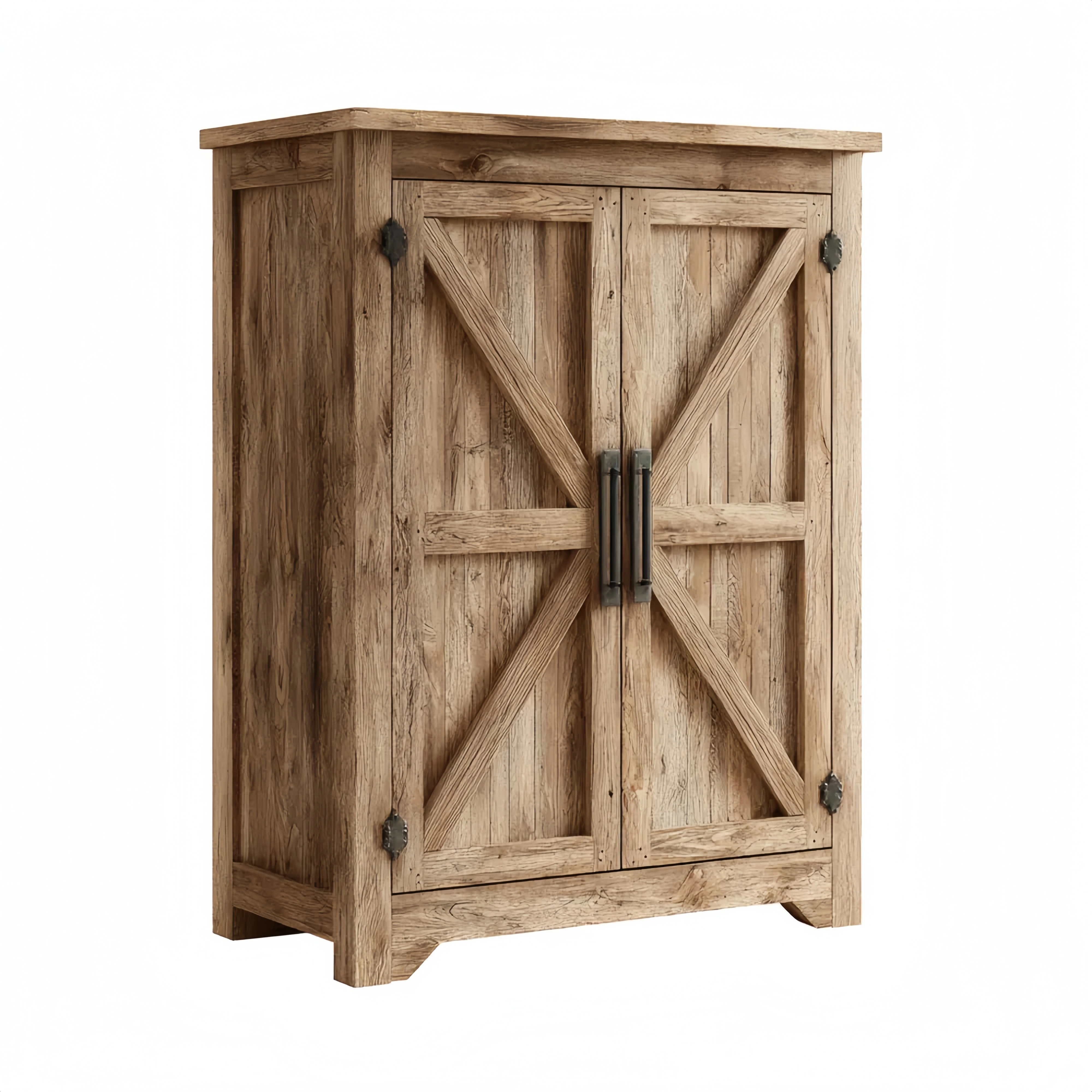 Mobile contenitore in legno massello 80x40x120 cm - Design rustico