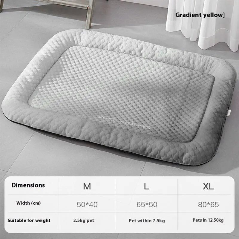 🔥Letný výpredaj 50% ZĽAVA🧊❄️Chladiaca podložka pre psy a mačky🐶🐱Prirodzene chladiaca podložka z ľadového hodvábu • Priedušná, mäkká a umývateľná 🌿 Na podlahu, gauč a do auta🐾