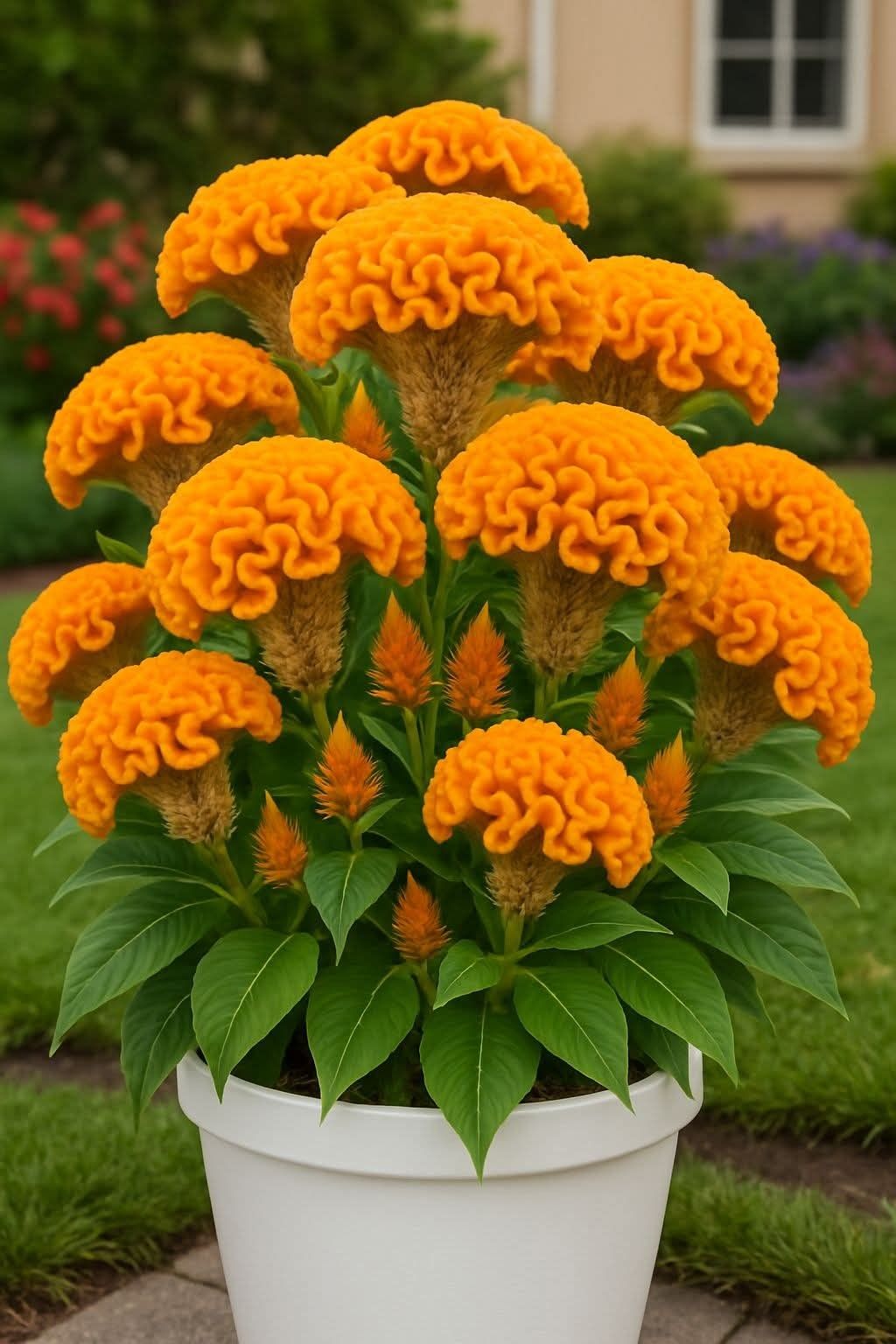 🔥Flame Bloom Čerstvý kohúti hrebeň