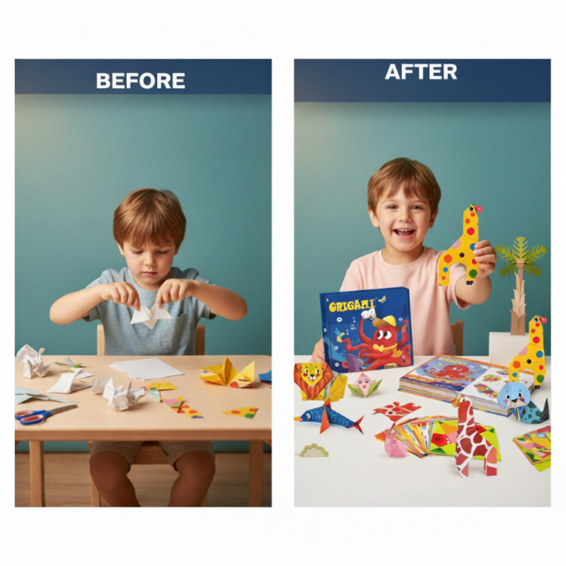 👶 1+1 ZADARMO 🧠 Detské vzdelávacie DIY origami remeslá ✂️✨