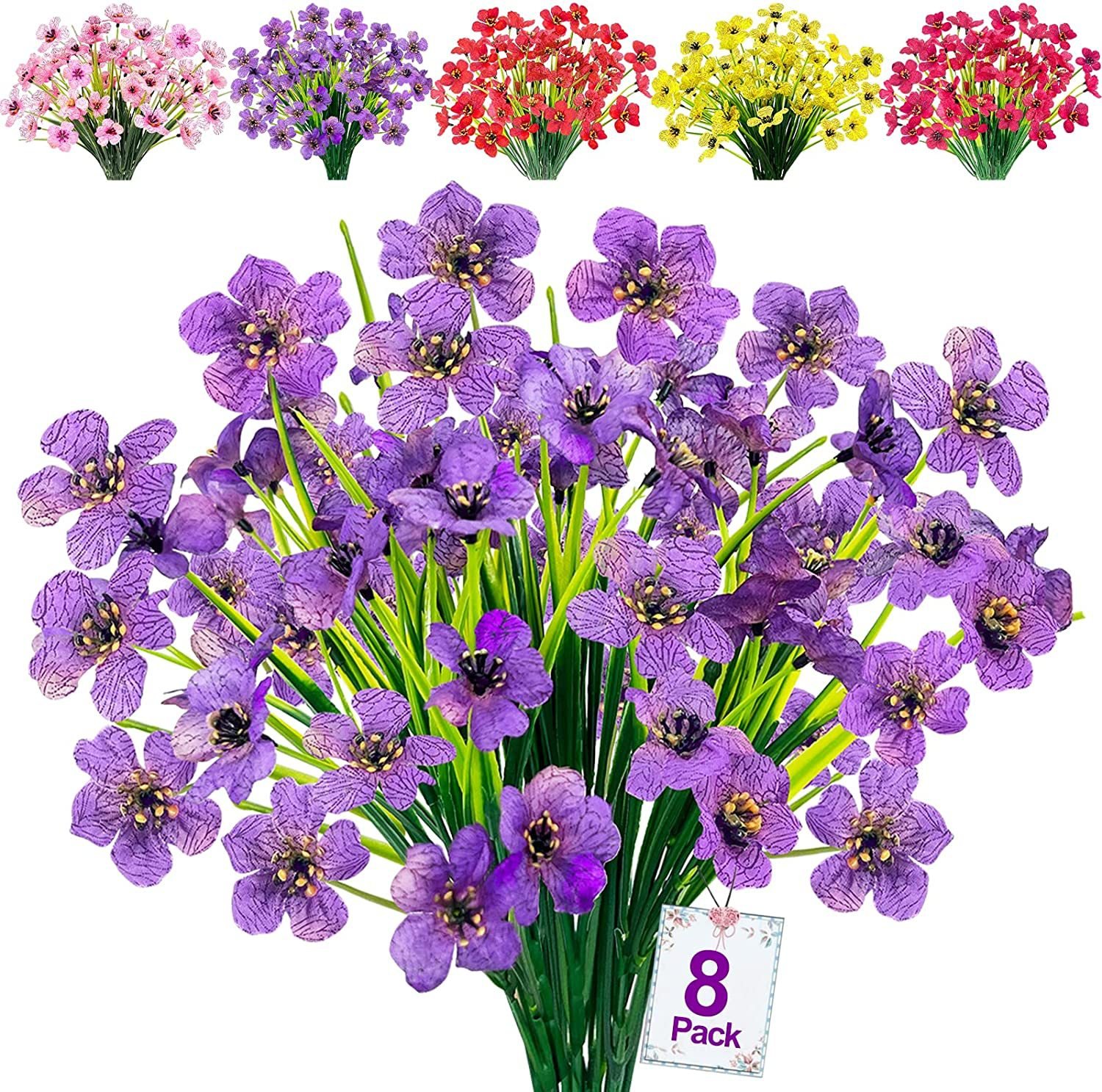 ✨Last day special price $6.99💥 Artificial Flowers for Outdoors💐