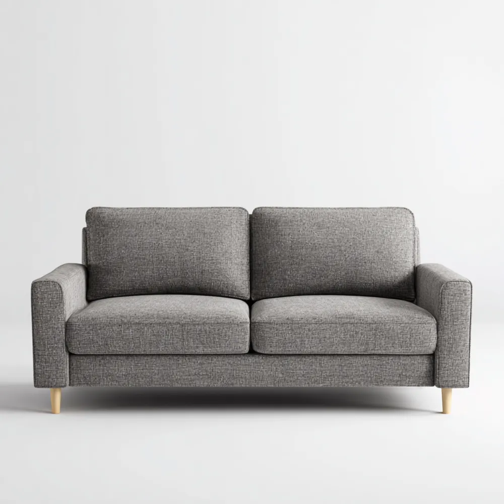 Divano a due posti 150x85x90 cm - Grigio - Stile Moderno