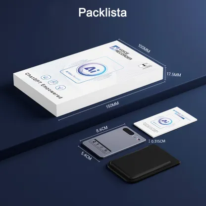 Recora KP70 AI-inspelare - 118 språk & AI-sammanfattning, Ultralätt bärbar design