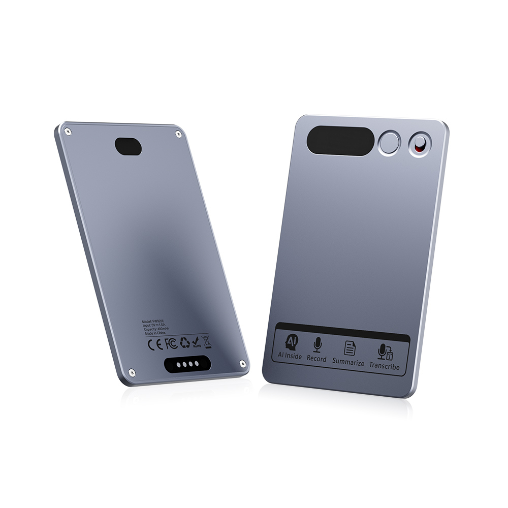 Recora KP70 AI Voice Recorder - 118 Languages & AI Summary, Ultra-Thin Portable Design