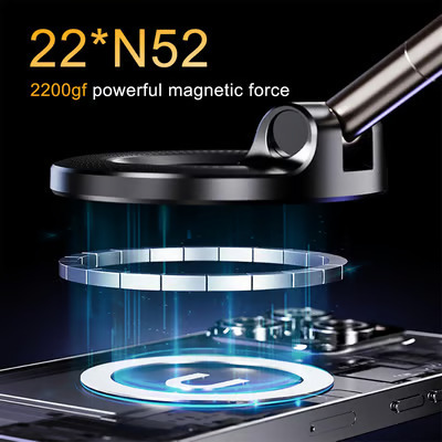 2026 Newest 360° Adjustable Vacuum Magnetic Suction Cup Phone Holder Mount