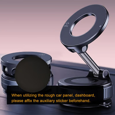 2026 Newest 360° Adjustable Vacuum Magnetic Suction Cup Phone Holder Mount