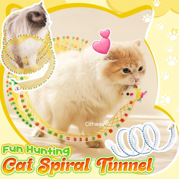 🔥2026 New Models Available Now, 50% Off!🔥 Self-play Cat Hunting Spiral Tunnel Toy