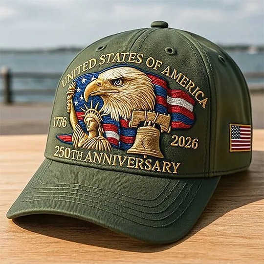 Eagle & Liberty – United States 250th Anniversary Hat✨(Breathable & Lightweight Comfort & Unisex Fit)