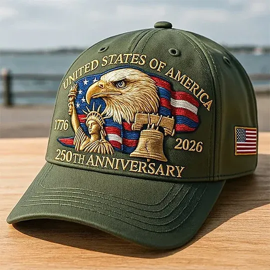 Eagle & Liberty – United States 250th Anniversary Hat✨(Breathable & Lightweight Comfort & Unisex Fit)