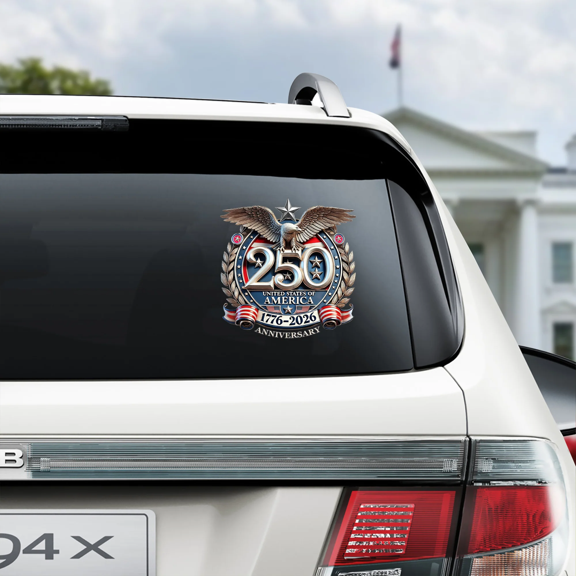 USA Eagles 250th Anniversary Semiquincentennial 1776-2026 Car Window Decal Sticker