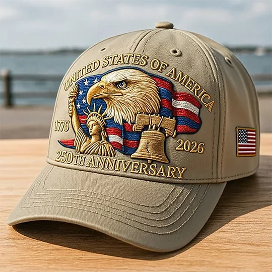 Eagle & Liberty – United States 250th Anniversary Hat✨(Breathable & Lightweight Comfort & Unisex Fit)