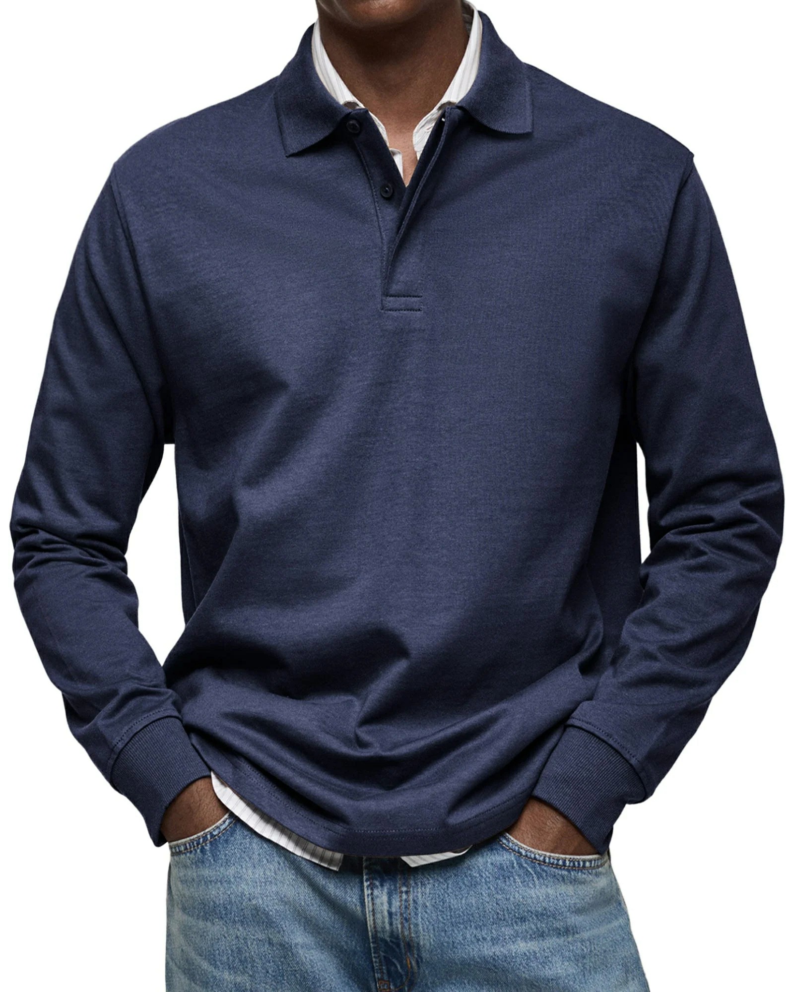 🔥2026 New Arrivals — Final Day: 50% Off🔥Classic Long Sleeve Polo Shirt
