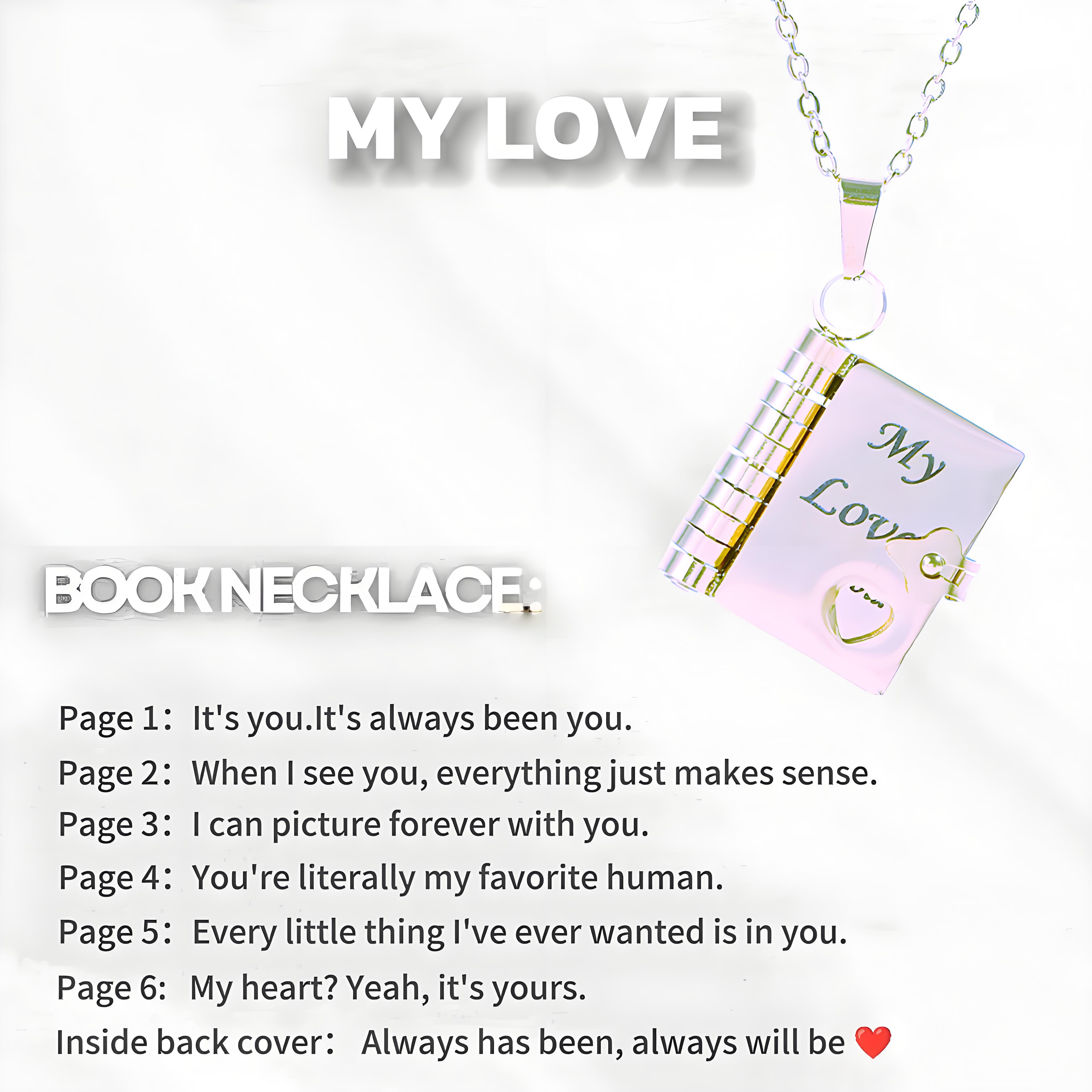🌈60% discount🔥The Most Beautiful Chapter Book Necklace