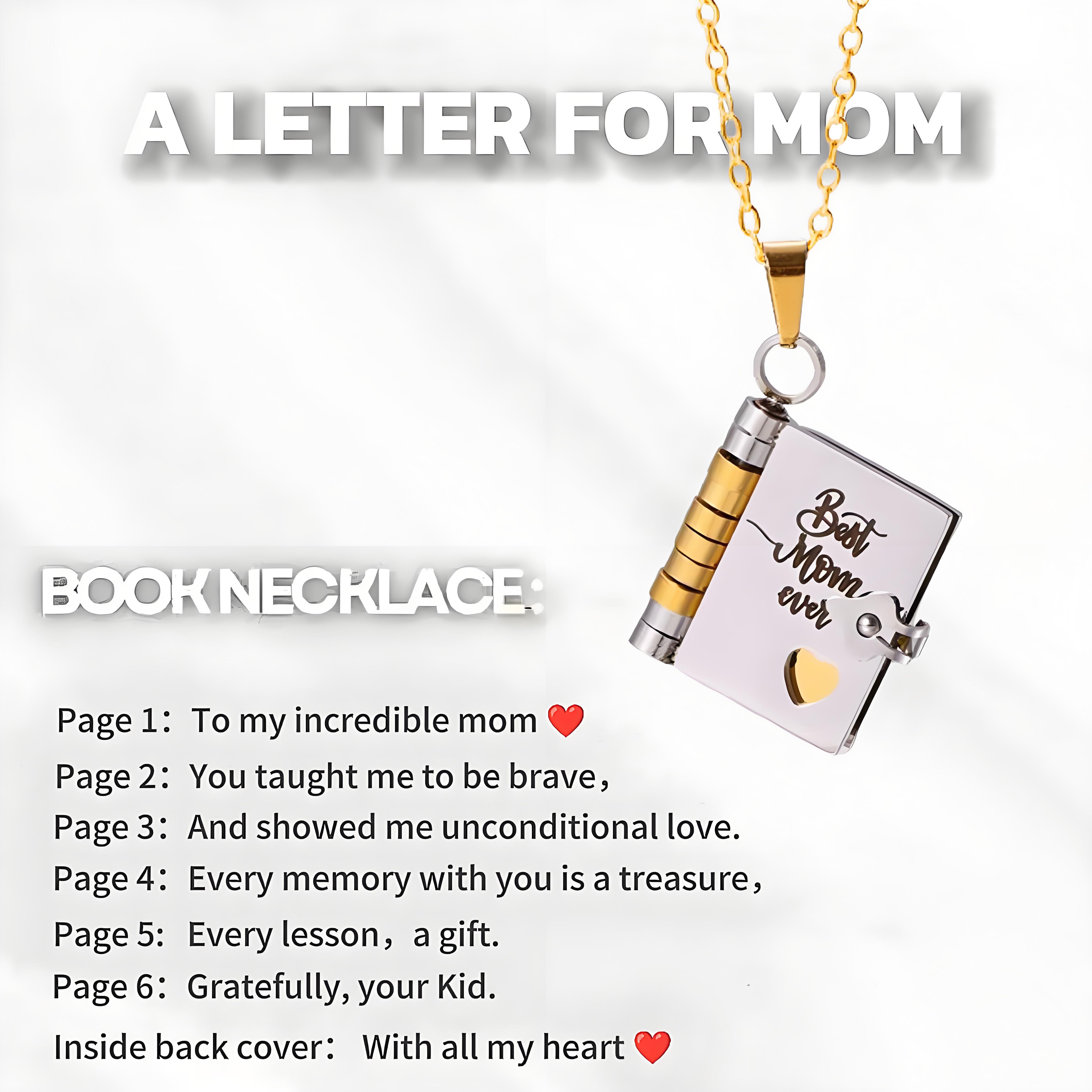 🌈60% discount🔥The Most Beautiful Chapter Book Necklace