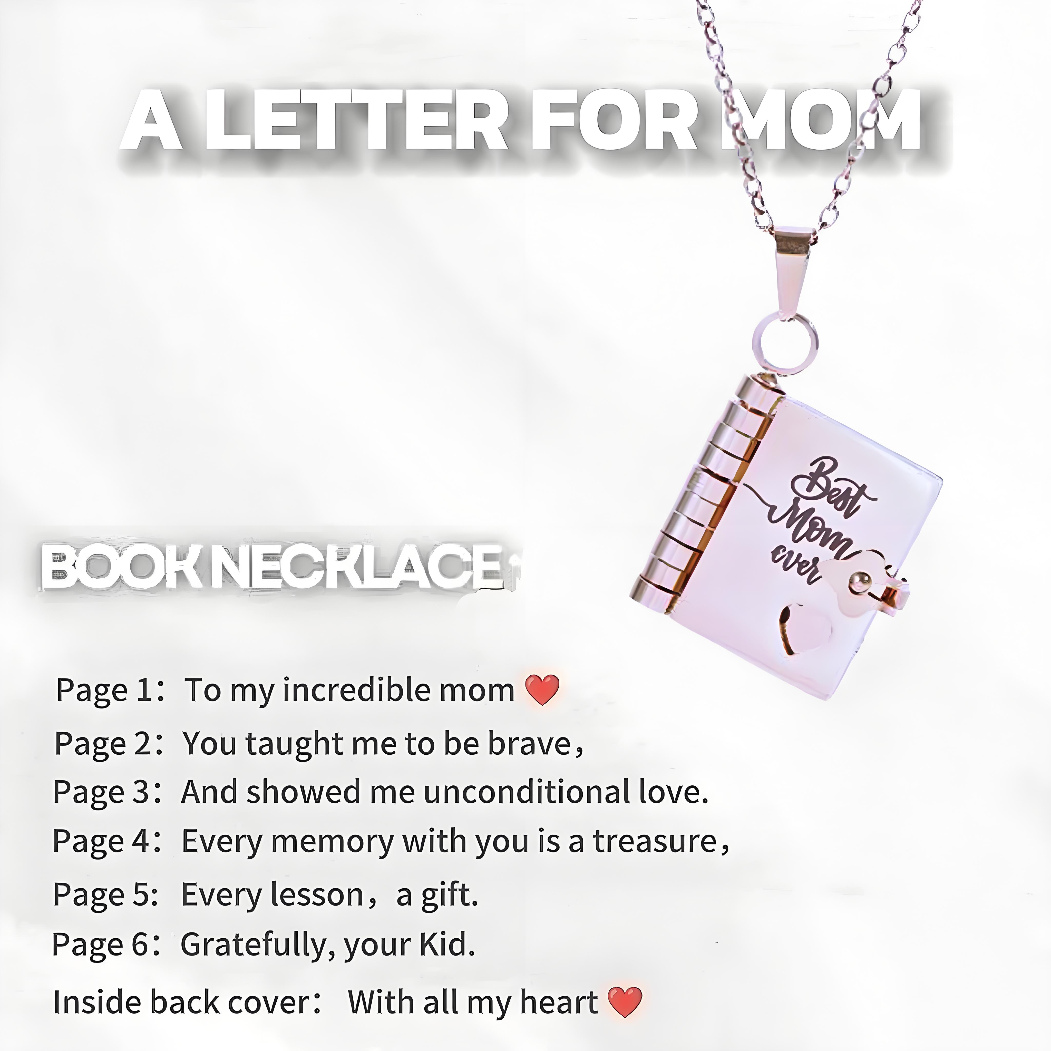 🌈60% discount🔥The Most Beautiful Chapter Book Necklace