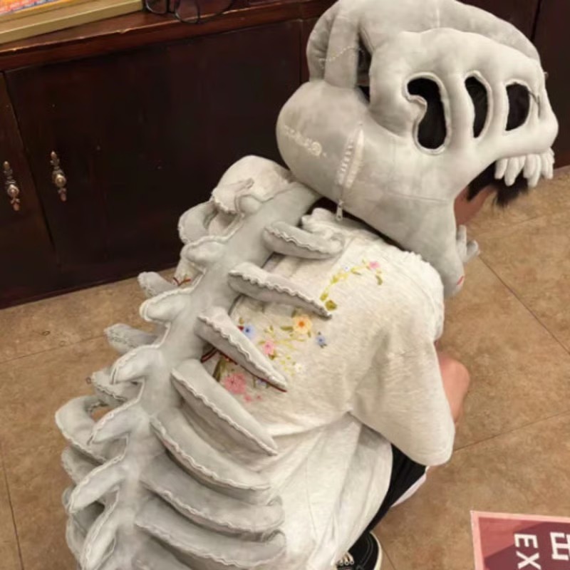 Realistic Dinosaur Skeleton Costume Set