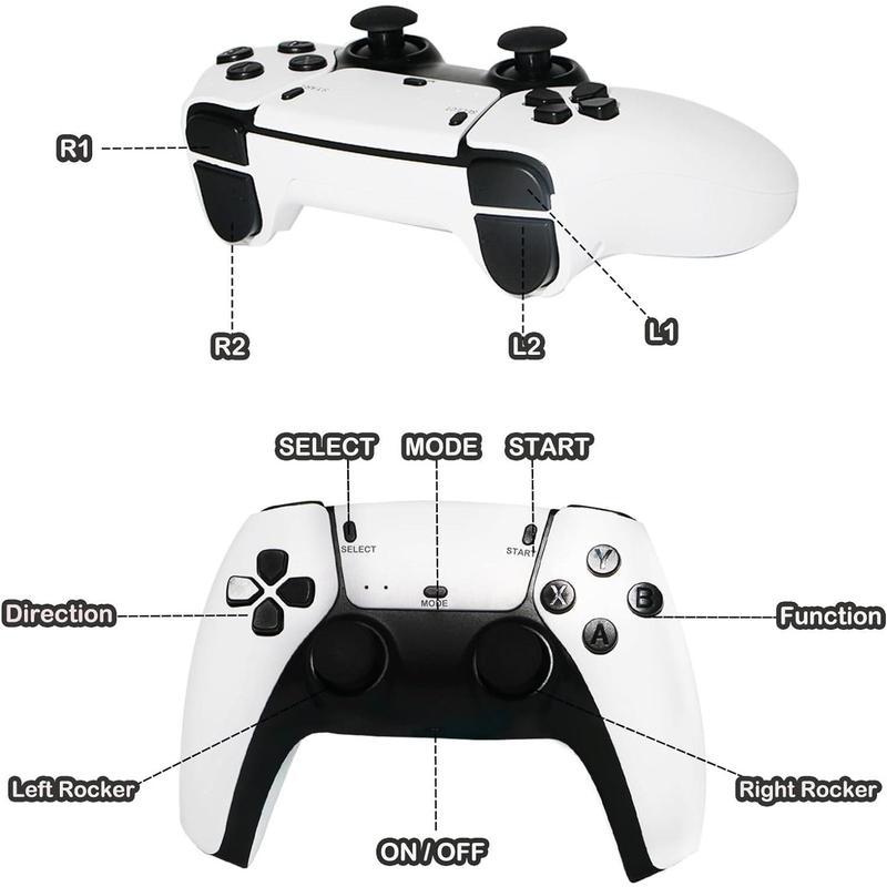 2025 New Video Gamepad Console with 20,000+ Games,ChildhoodClassic Game,4K HDMIOutput, Wireless Joystick&Game Emulator, Arcade Retro Arcade