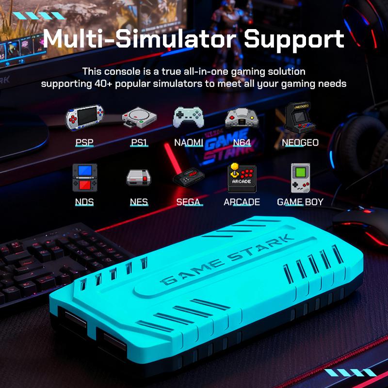 Retro gaming console stick, nostalgic gaming experience, dual 2.4G wireless controllers, plug-and-play TV game stick.
